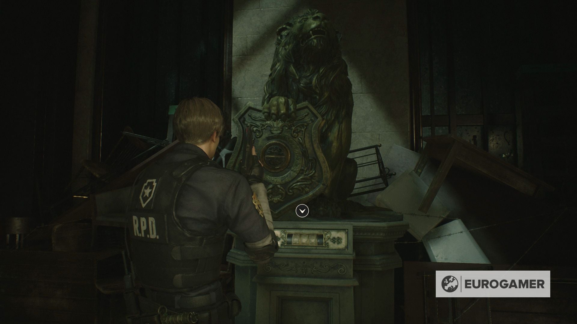 Resident Evil 2 Medallion statue locations and Lion, Unicorn and